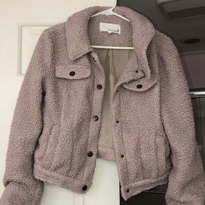 PINK SHEARLING TRUCKER JACKET 🌸